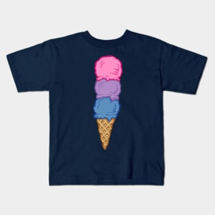 Bi Pride Flag Ice Cream / Sorbet Kids T-Shirt